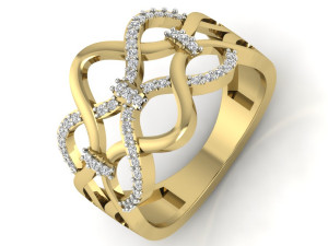 diamond ring for ladies 3D Принт Модель