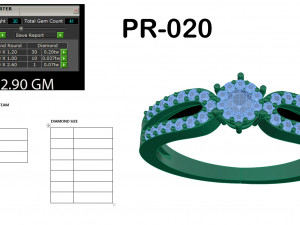 diamond ring for ladies 3D Принт Модель