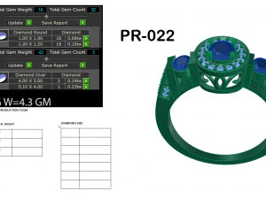 diamond ring for ladies 3D Print Model