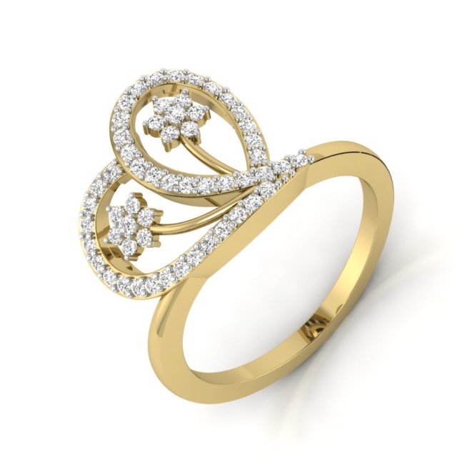diamond ring for ladies 3D-Druckmodell .c4d .max .obj .3ds .fbx .stl .blend 