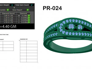 diamond ring for ladies 3D Print Model