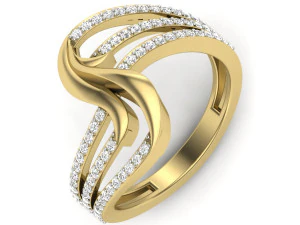 diamond ring for ladies 3D Print Model