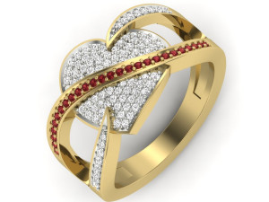diamond ring for ladies 3D प्रिंट मॉडल