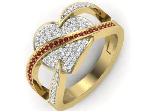 кільце з діамантом для жінок 3D Принт Модель