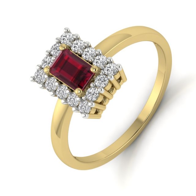 diamond ring for ladies 3D Baskı Modeli .c4d .max .obj .3ds .fbx .stl .blend 
