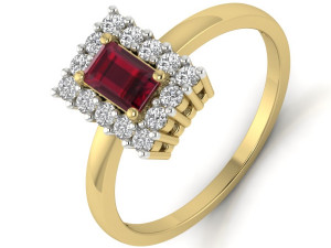 diamond ring for ladies Modèles 3D en vedette