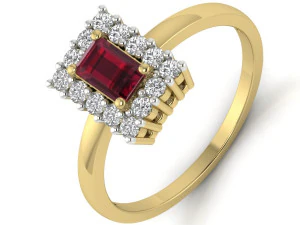 bayanlar i&ccedil;in pırlanta y&uuml;z&uuml;k 3D Baskı Modeli