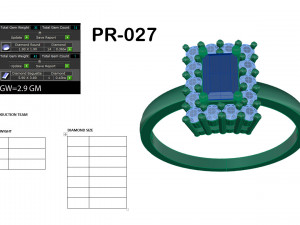 diamond ring for ladies 3D Baskı Modeli