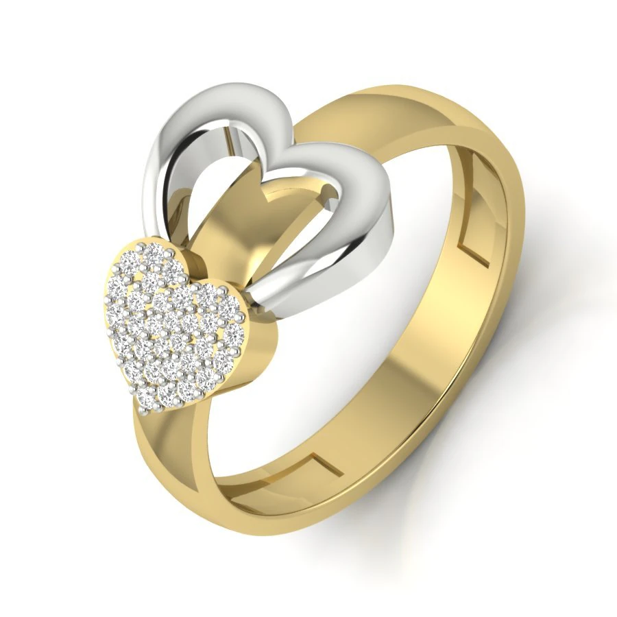 diamond ring for ladies 3D Print Model .c4d .max .obj .3ds .fbx .stl .blend 
