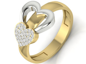 diamond ring for ladies Modello di stampa 3D