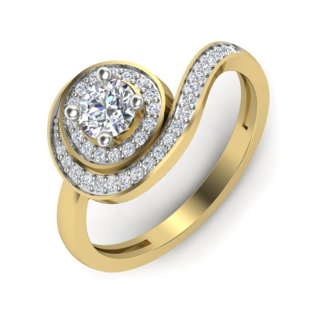 diamond ring for ladies 3D 打印模型 .c4d .max .obj .3ds .fbx .stl .blend
