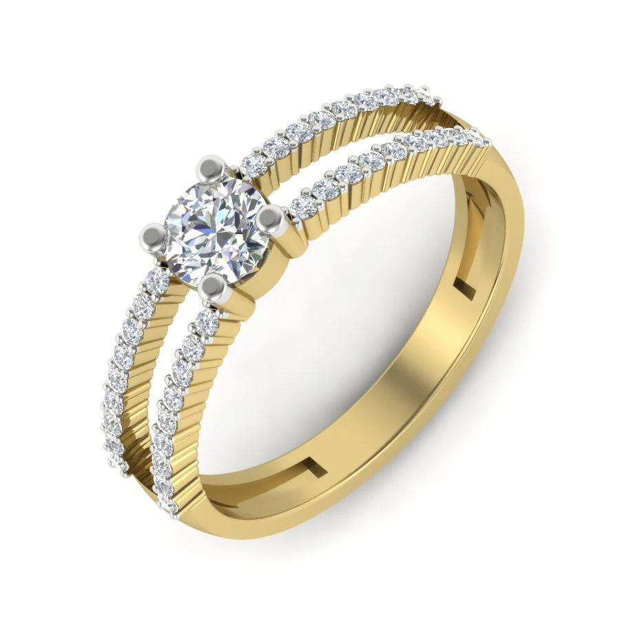 diamond ring for ladies 3D Print Model .c4d .max .obj .3ds .fbx .stl .blend 