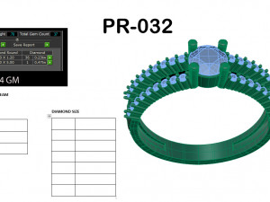 diamond ring for ladies Model do druku 3D