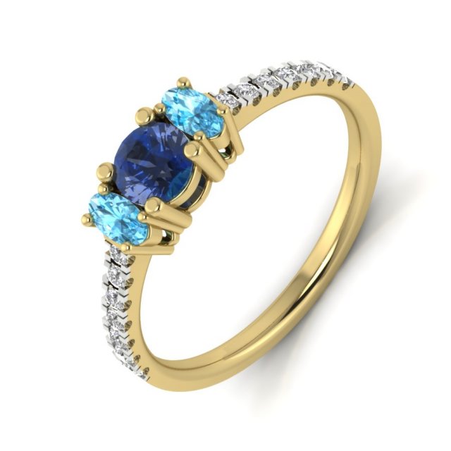 diamond ring for ladies 3Dプリントモデル .c4d .max .obj .3ds .fbx .stl .blend 