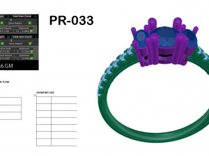 diamond ring for ladies 3Dプリントモデル