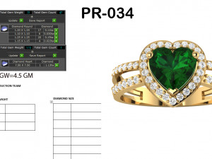 diamond ring for ladies 3D Print Model