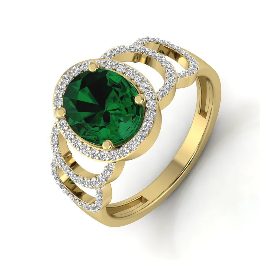 diamond ring for ladies 3D Print Model .c4d .max .obj .3ds .fbx .stl .blend