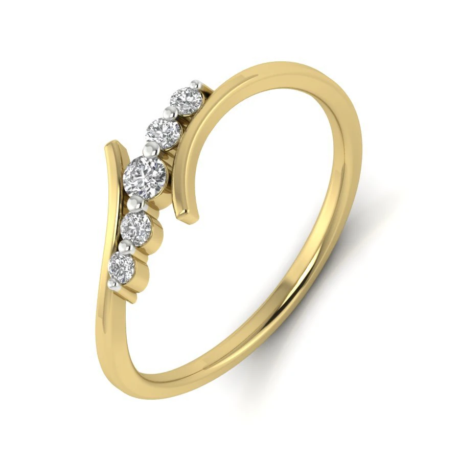 diamond ring for ladies 3D Print Model .c4d .max .obj .3ds .fbx .stl .blend