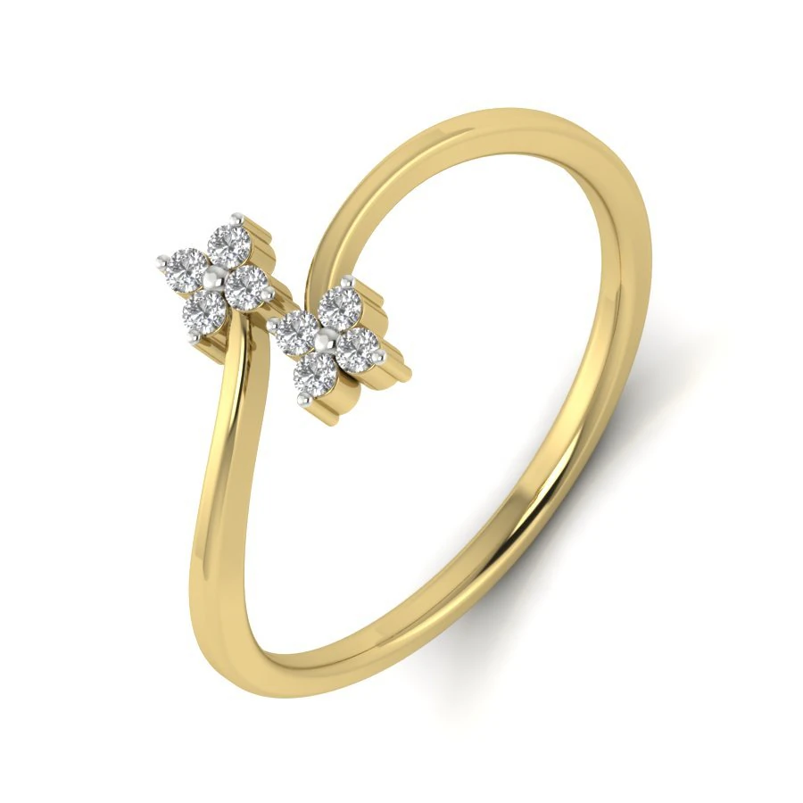 diamond ring for ladies 3D Print Model .c4d .max .obj .3ds .fbx .stl .blend 
