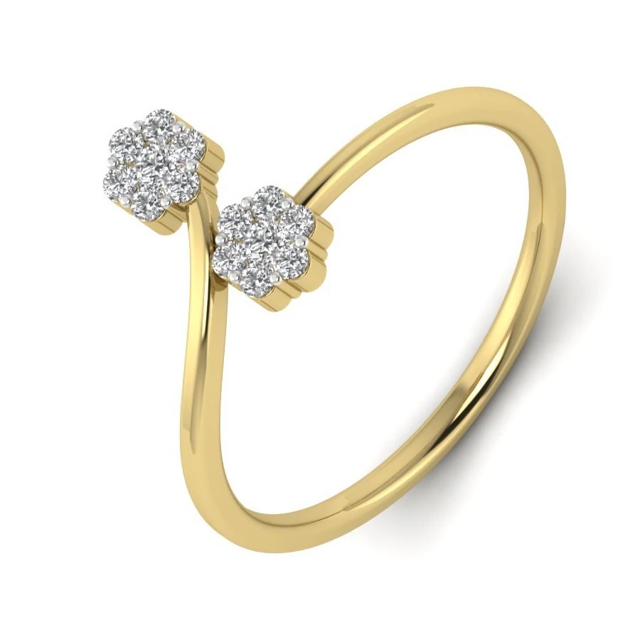 diamond ring for ladies 3D Print Model .c4d .max .obj .3ds .fbx .stl .blend