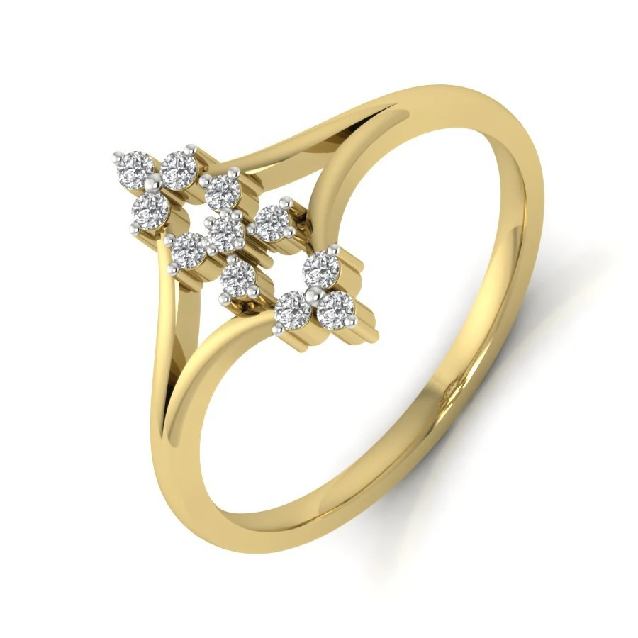 diamond ring for ladies 3D Print Model .c4d .max .obj .3ds .fbx .stl .blend