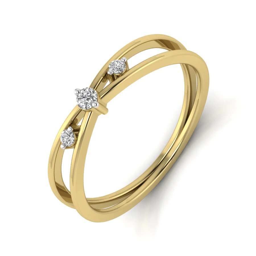 diamond ring for ladies 3D Print Model .c4d .max .obj .3ds .fbx .stl .blend 