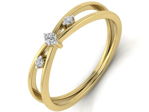 diamond ring for ladies 3D-printmodel