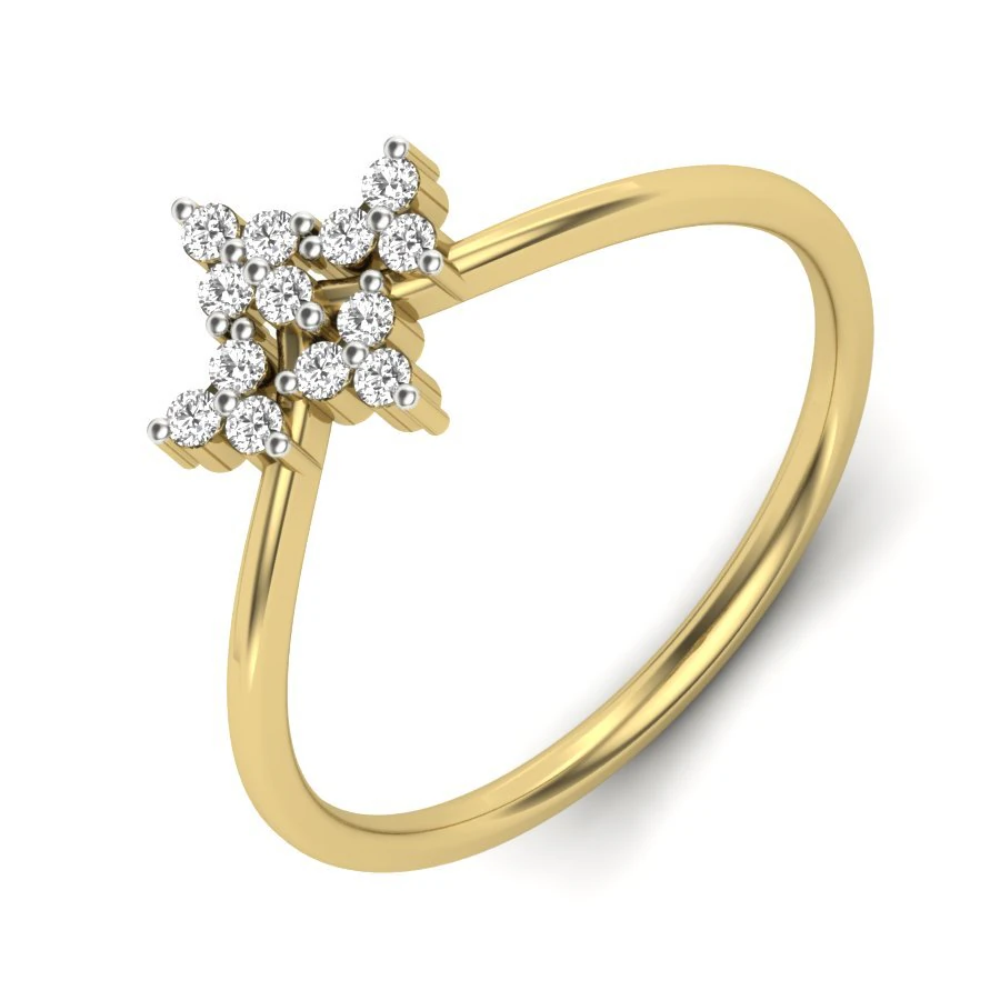 diamond ring for ladies 3D Print Model .c4d .max .obj .3ds .fbx .stl .blend 