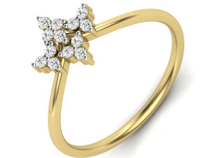 bayanlar i&ccedil;in pırlanta y&uuml;z&uuml;k 3D Baskı Modeli