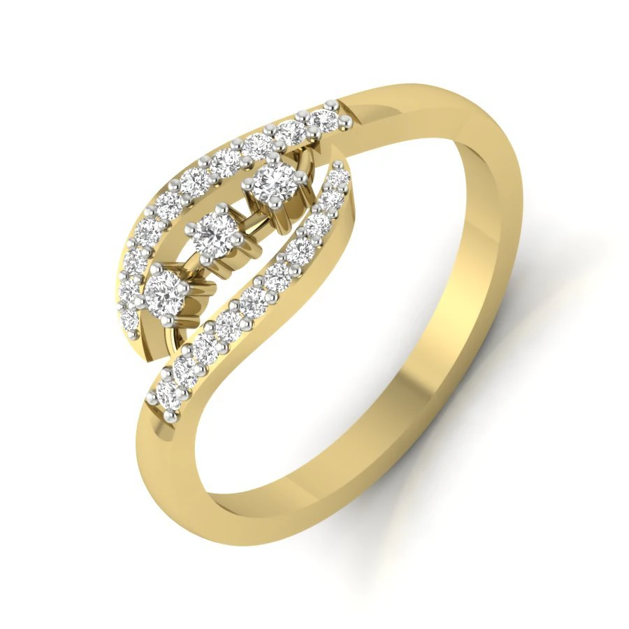 diamond ring for ladies 3D Print Model .c4d .max .obj .3ds .fbx .stl .blend 