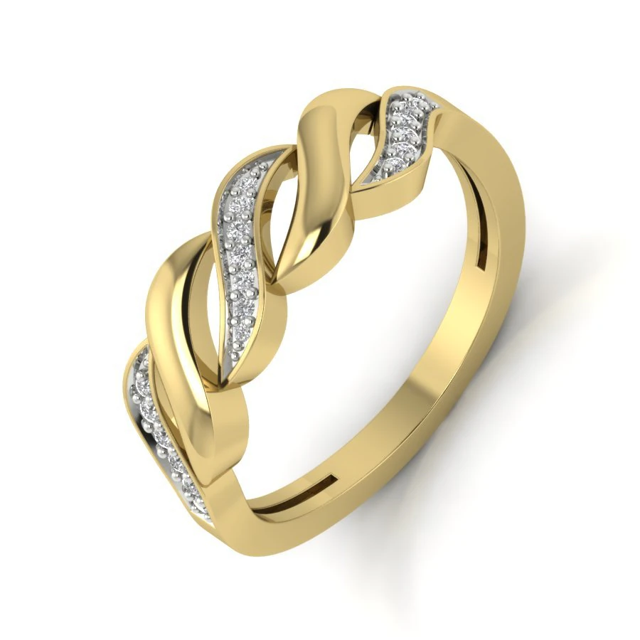 diamond ring for ladies 3D Print Model .c4d .max .obj .3ds .fbx .stl .blend 