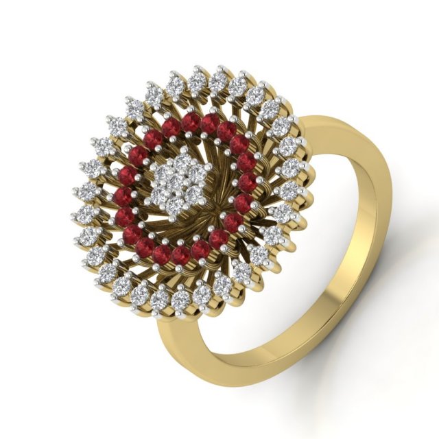 diamond ring for ladies Modello di stampa 3D .c4d .max .obj .3ds .fbx .stl .blend 