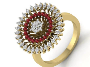 bayanlar i&ccedil;in pırlanta y&uuml;z&uuml;k 3D Baskı Modeli