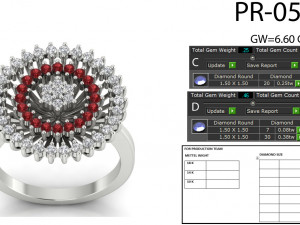 diamond ring for ladies Modello di stampa 3D