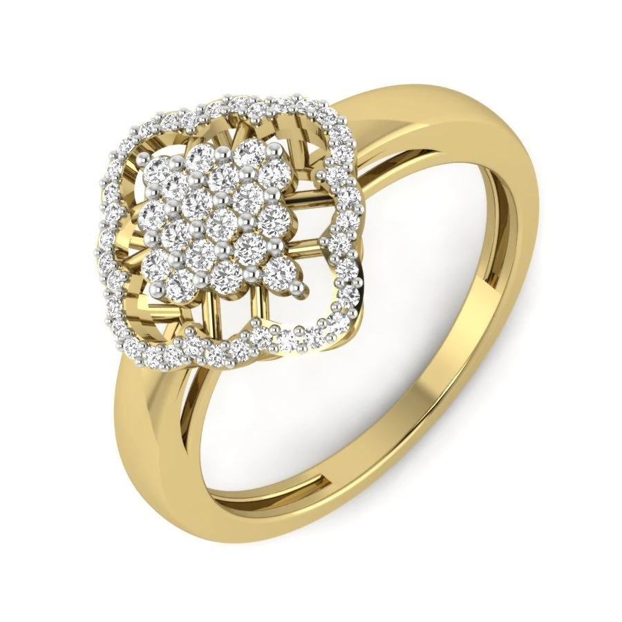 diamond ring for ladies 3D Print Model .c4d .max .obj .3ds .fbx .stl .blend 