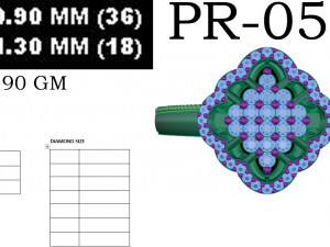 diamond ring for ladies 3D प्रिंट मॉडल