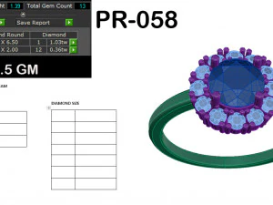 diamond ring for ladies 3D Print Model