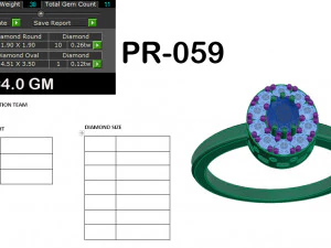 diamond ring for ladies 3D Print Model
