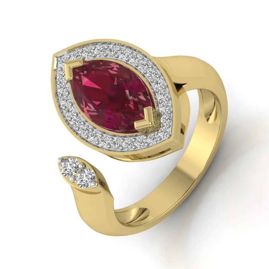 diamond ring for ladies 3D Print Model .c4d .max .obj .3ds .fbx .stl .blend 