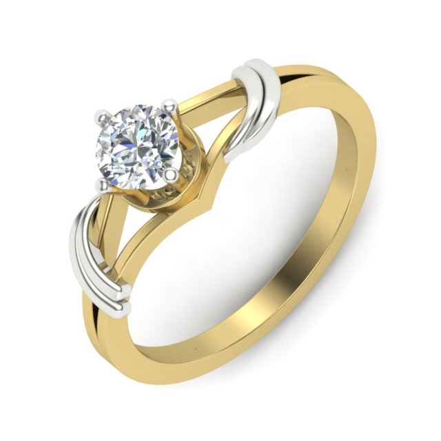 diamond ring for ladies 3Dプリントモデル .c4d .max .obj .3ds .fbx .stl .blend 