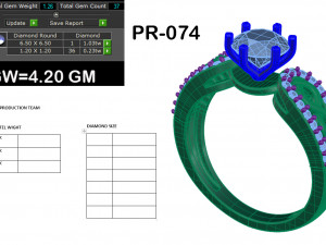 diamond ring for ladies Modelo de Impressão 3D