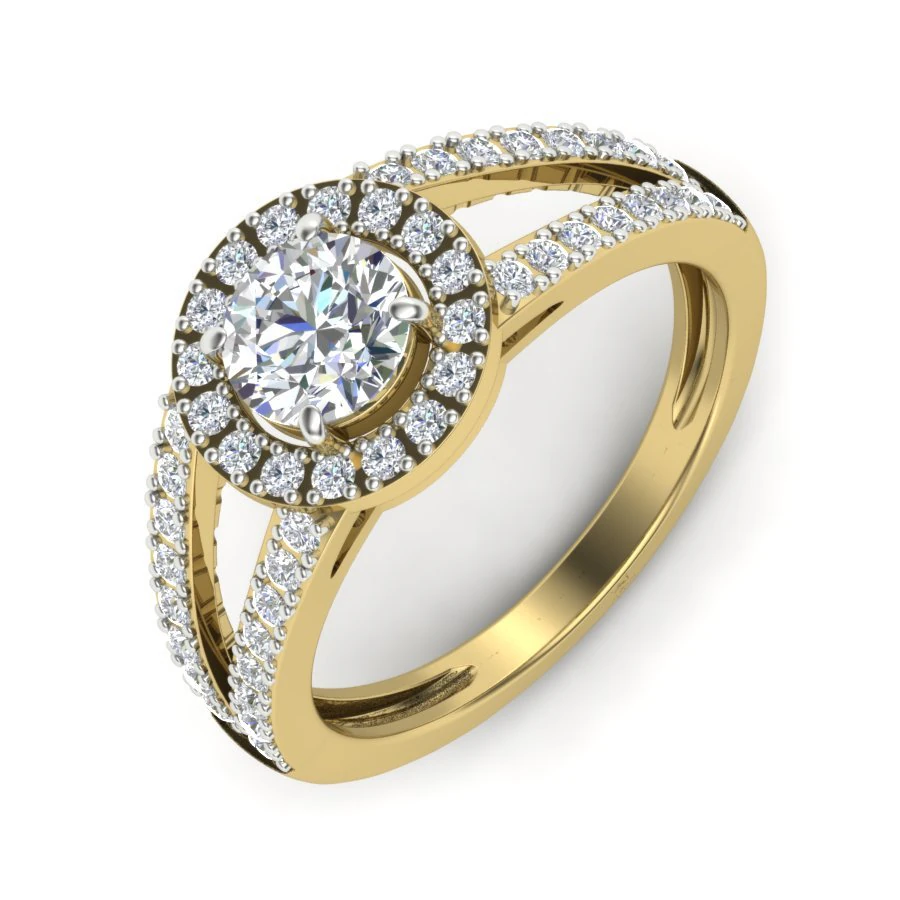 diamond ring for ladies 3D Print Model .c4d .max .obj .3ds .fbx .stl .blend 