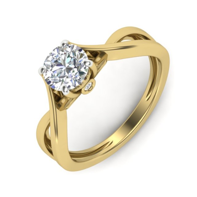 diamond ring for ladies 3D Print Model .c4d .max .obj .3ds .fbx .stl .blend
