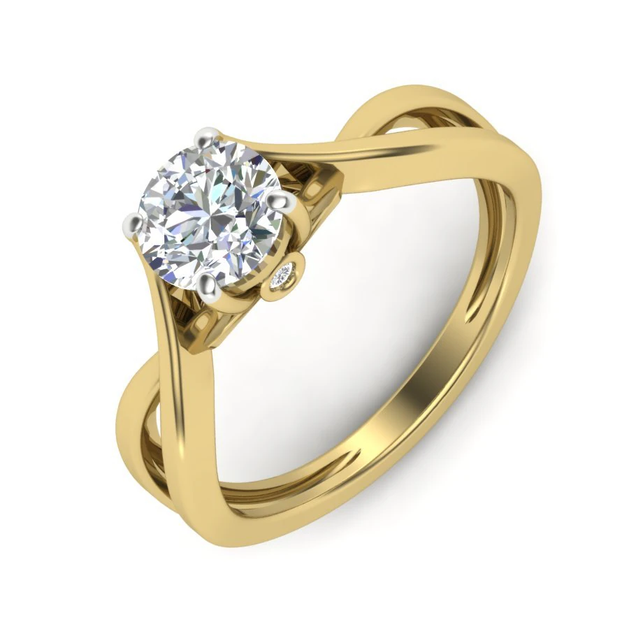 diamond ring for ladies 3D Print Model .c4d .max .obj .3ds .fbx .stl .blend 