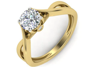 bayanlar i&ccedil;in pırlanta y&uuml;z&uuml;k 3D Baskı Modeli