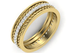 bayanlar i&ccedil;in pırlanta y&uuml;z&uuml;k 3D Baskı Modeli