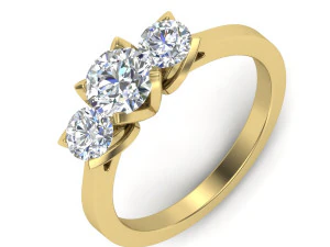 bayanlar i&ccedil;in pırlanta y&uuml;z&uuml;k 3D Baskı Modeli