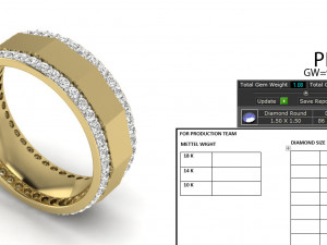 diamond ring for ladies 3D 打印模型