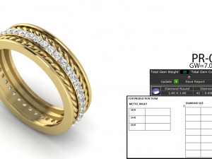 diamond ring for ladies Modelo de Impressão 3D