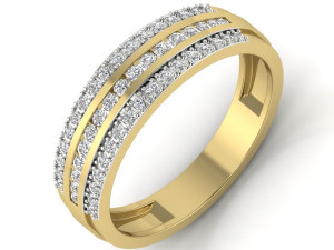diamond ring for ladies Model Cetak 3D